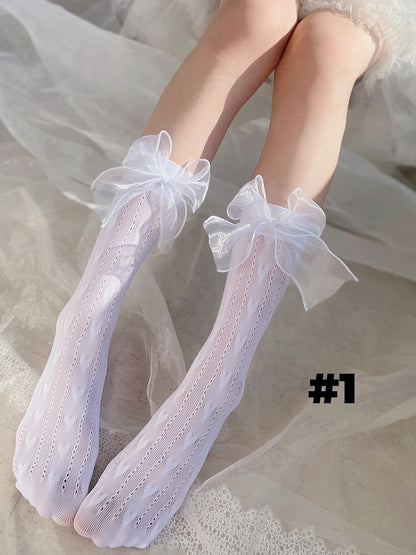 Bow Sweet Lolita Calf Socks