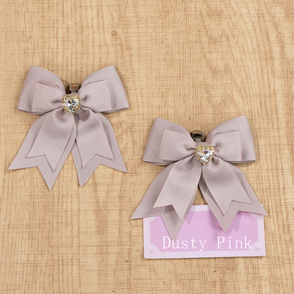 with Shoe Heart Kei Colors Layer Accent Clips 3 Double Jira Rhinestone | Bow