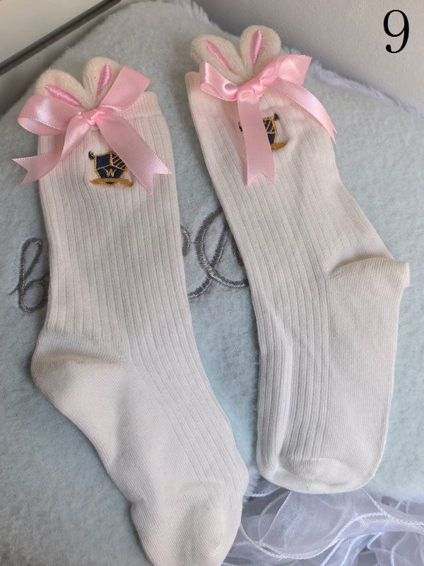 Optionen Cartoon Socken Rüschen Lolita Bündchen Kalb Bunt 9