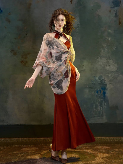 Elegant Floral Outerwear with Delicate Embroidery - sijinstudio