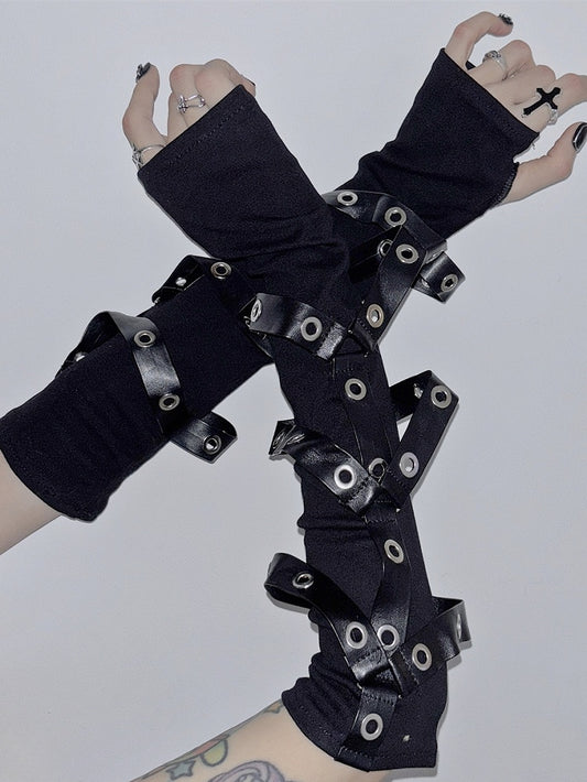 ブラックストラップグローブ PUデザイン パンク