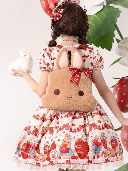 Coffee Bunny Plush Crossbody