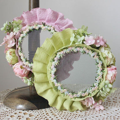 Design Hat Floral Green/Pink Mini
