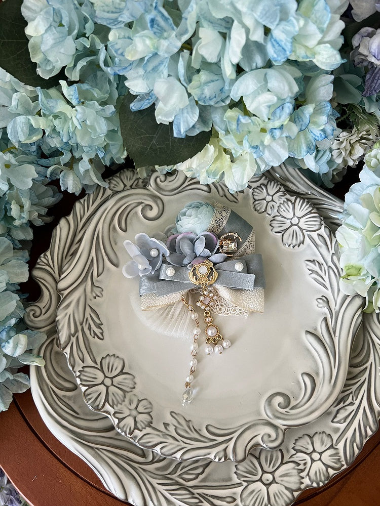 Pink / Red Floral Blue Purple Hairclips