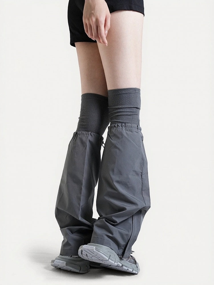 Punk Style Over-the-Knee Gray Leg Warmers - ModaSwings