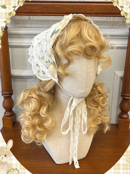 Stickerei Schal Applikation Zitronendreieck