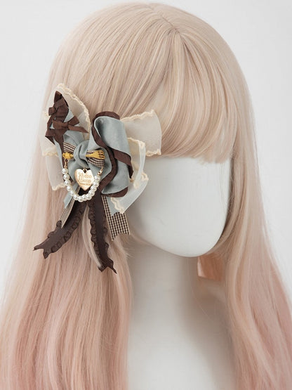 3 Bowknot Style Mint Options Sweet Tea Chocolate Party Lolita Green Hairclip