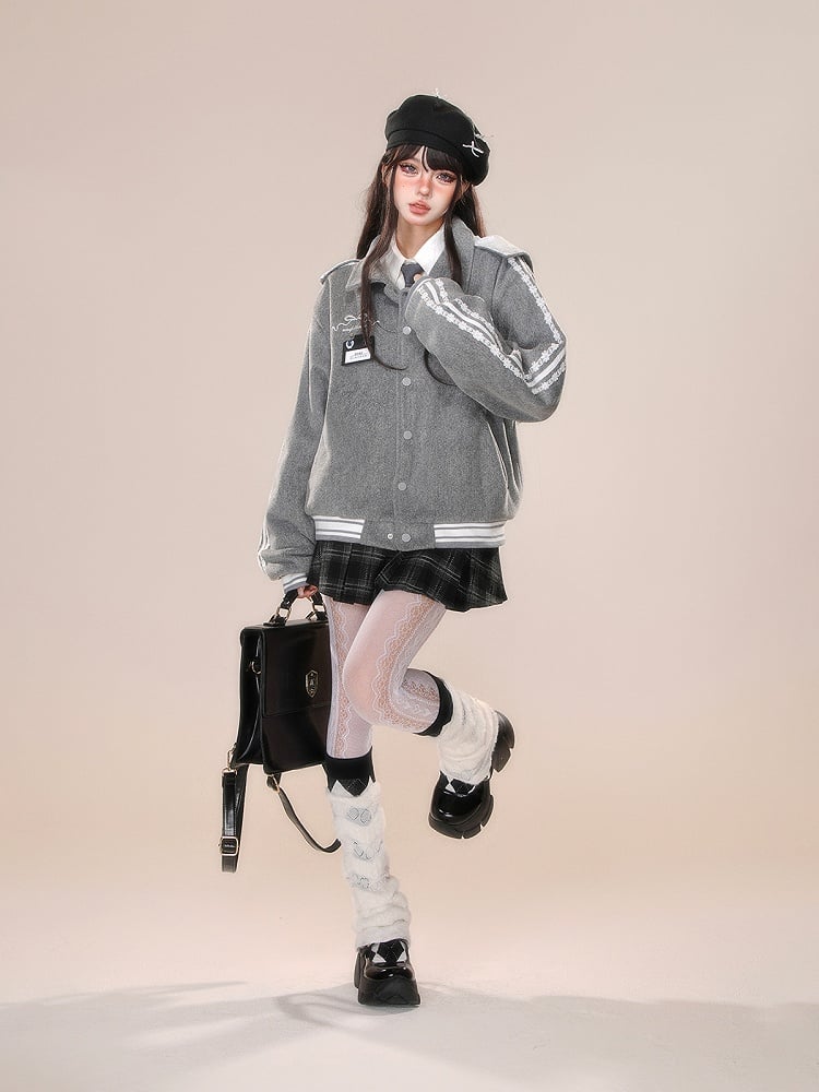 Black Red Plaid Pattern Detachable Bowknot Christmas Skirt