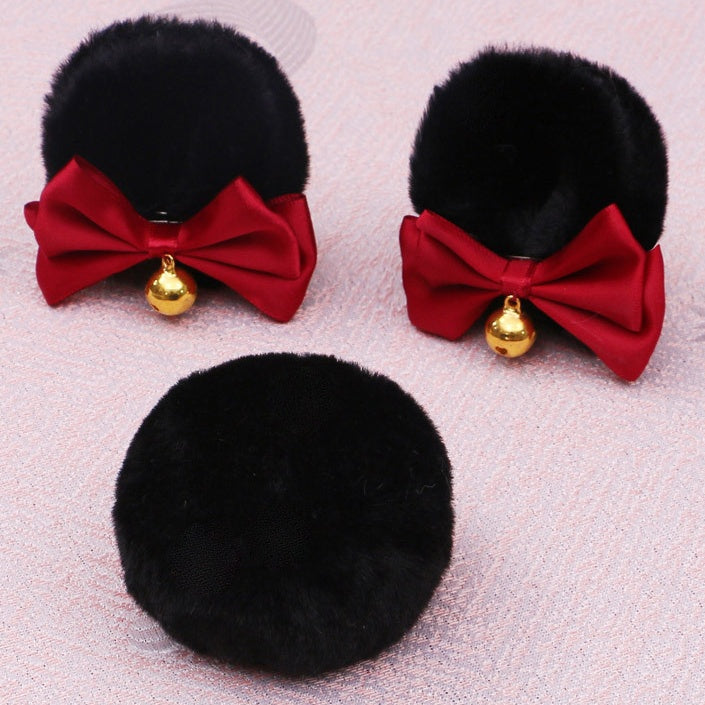 Colors Clips of Cute Pair A Lolita Bear Plush 8 Set Ear Tail + Hair