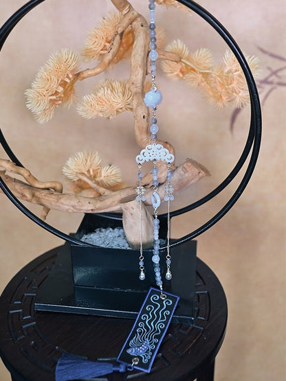 Chinese Beaded White Cloud Chain - Accents Style