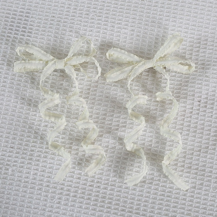 Lolita Pair Sweet Colors Hairclips Ribbon A Bowknot Cute 15 And Curly of