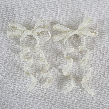 Lolita Pair Sweet Colors Hairclips Ribbon A Bowknot Cute 15 And Curly of