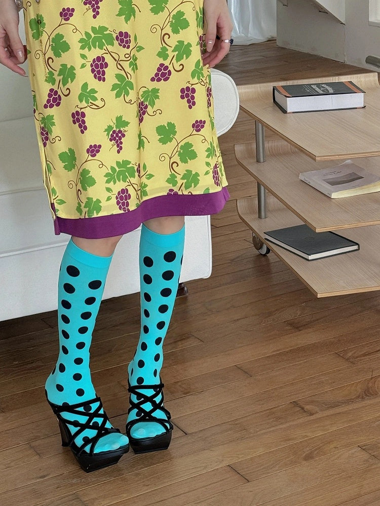 Dot (Retro Polka Stockings Bold Style)