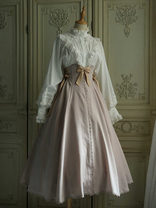 Elegant Boned High Waist Long Version Lolita Skirt
