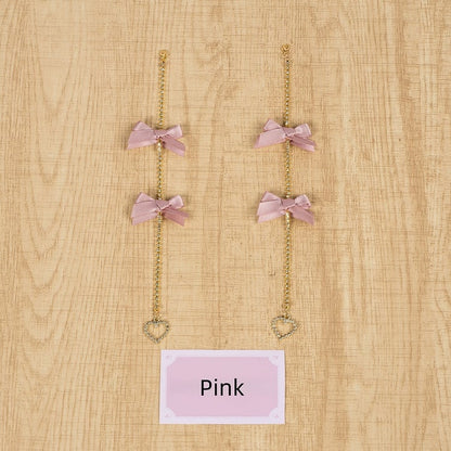 Accessory Bow Kei 5 Colors Rhinestone Hair Tassel Long Jirai