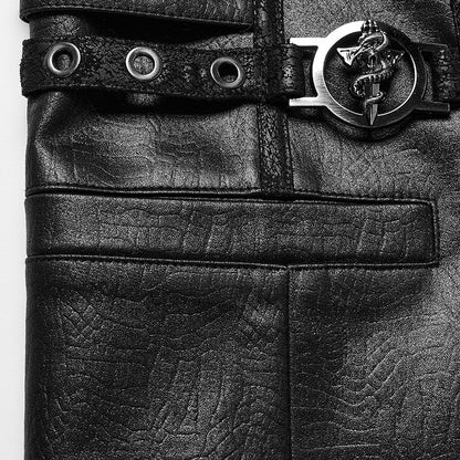 Black Men's Vest Gothic Medieval