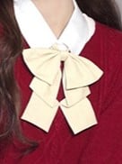 Bow Red/Yellow Knot Butterfly with Tie