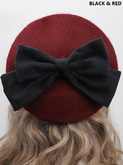 Bowknot Beret With Lolita Options Color 12 Detachable