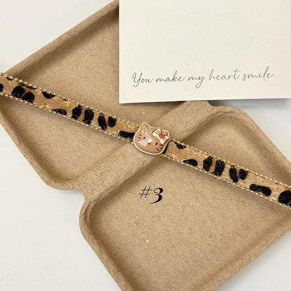 Brown Leopard Pattern Kitty Necklace/Ring/Bracelet/Choker