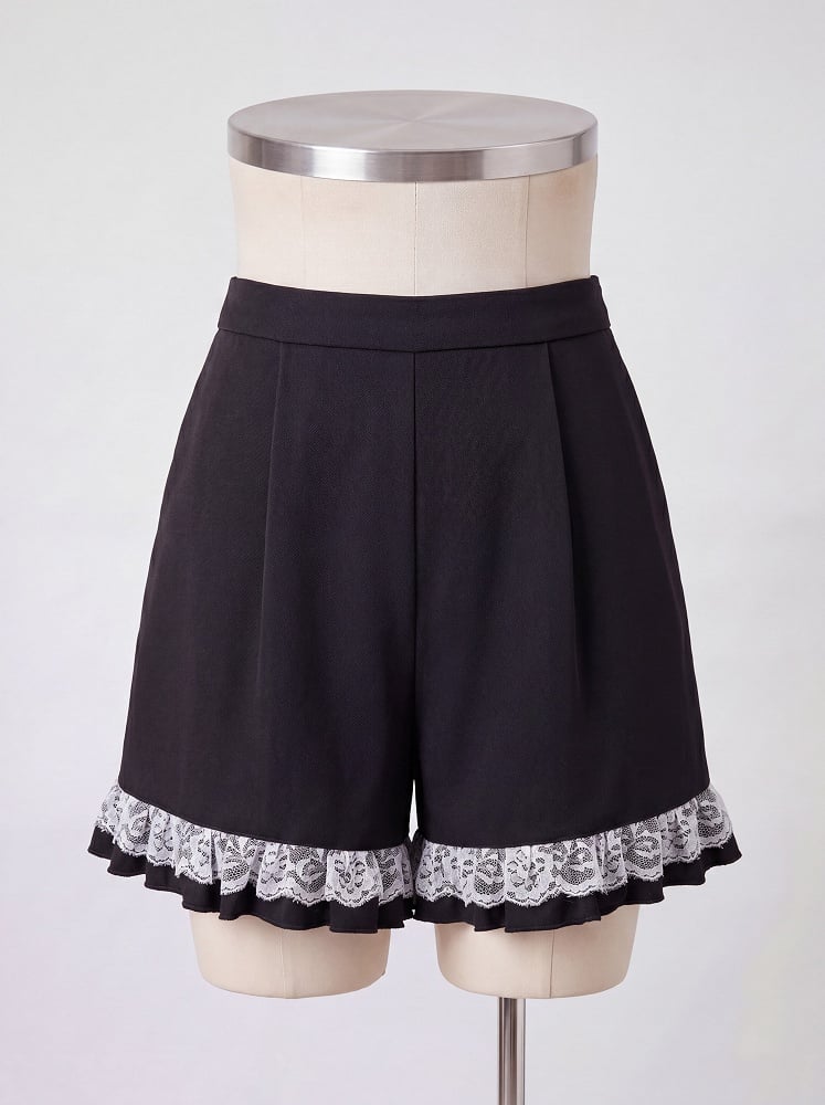 Black Jirai Kei Summer Two-Piece Set with Detachable White Cross Sailor Collar - DevilInspired Exclusive Collection
