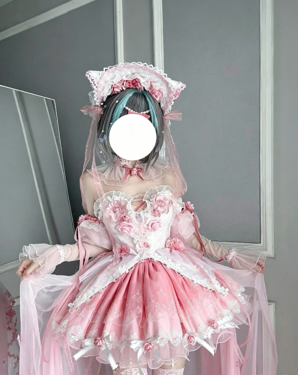 Cheshire Cat Kawaii Pink Cosplay Lolita Dress - Zhuazhua Box