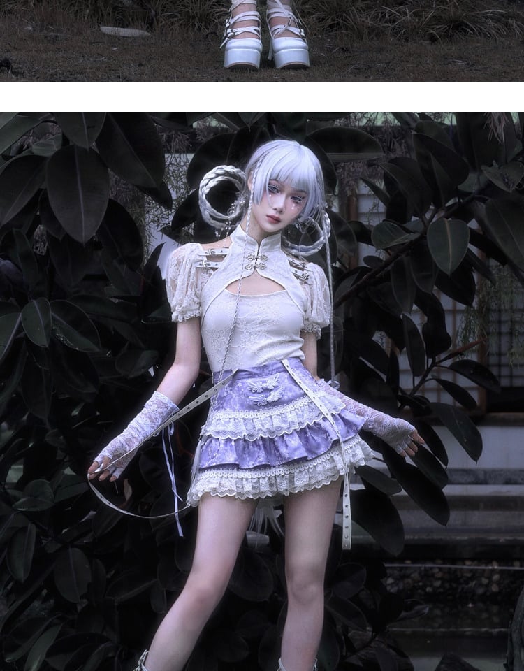 神の救済ティアードスカート