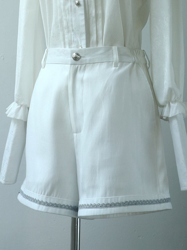 White Lolita Ouji Shorts Prince