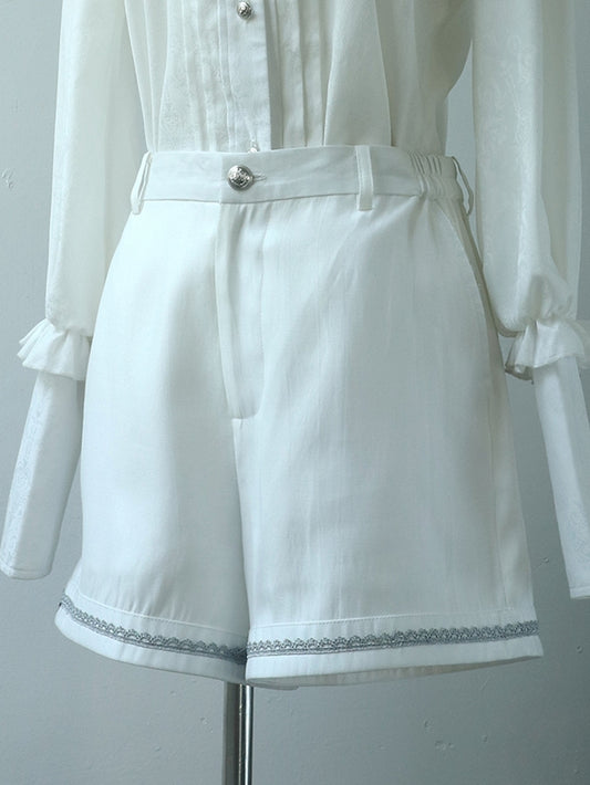White Lolita Ouji Shorts Prince