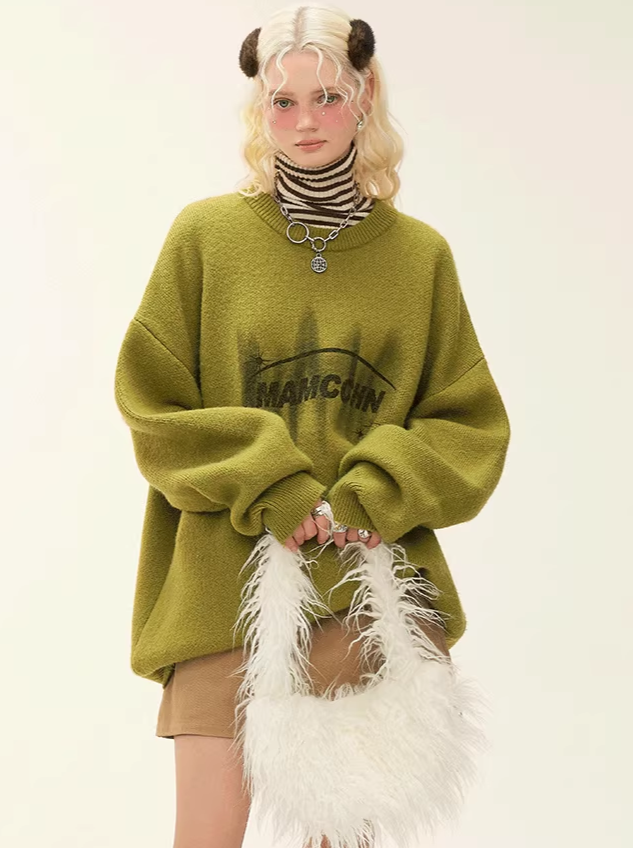 Mode Logo Knit American Over