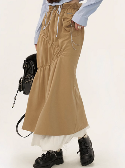 Plissee Stitch Fashion Rock Lang