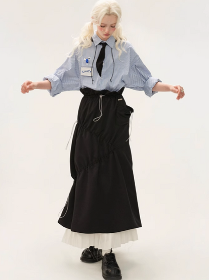 Plissee Stitch Fashion Rock Lang