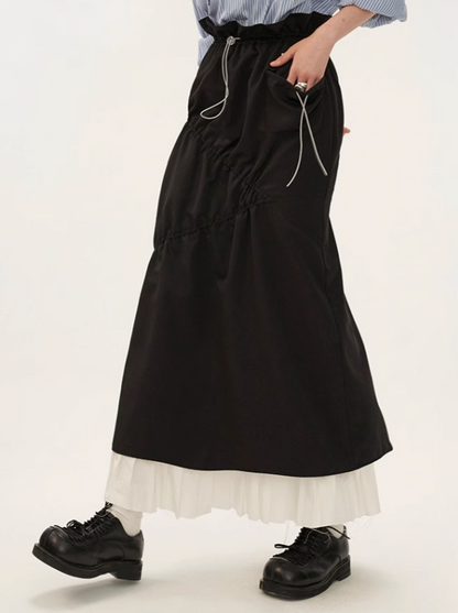 Plissee Stitch Fashion Rock Lang