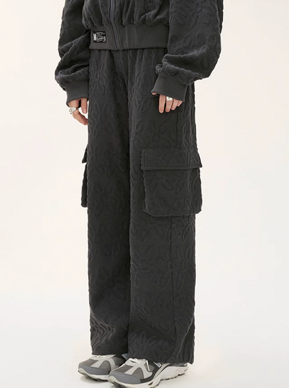 Paar Original Lose Volle Print Logo Hosen Handtuch Casual Check