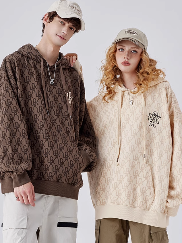 Unisex Logo Over Hoodie Hooded