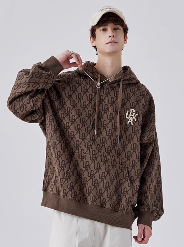 Unisex Logo Over Hoodie Hooded