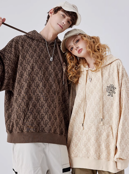 Unisex Logo Over Hoodie Hooded