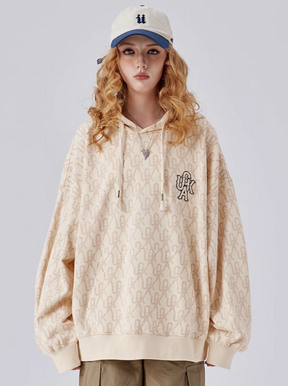 Unisex Logo Over Hoodie Hooded