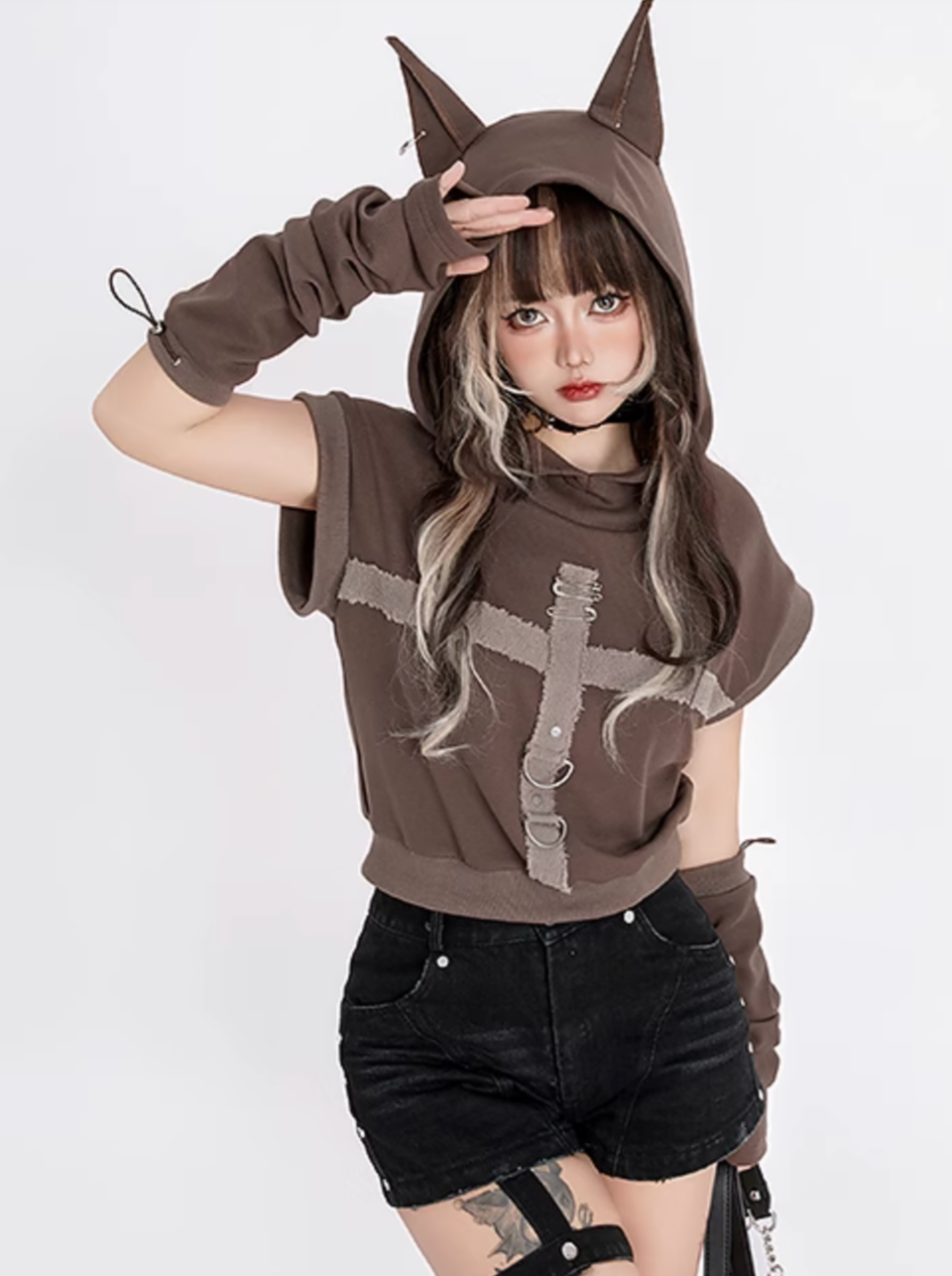 Dobermann Top Carbon Ärmellos mit Kapuze