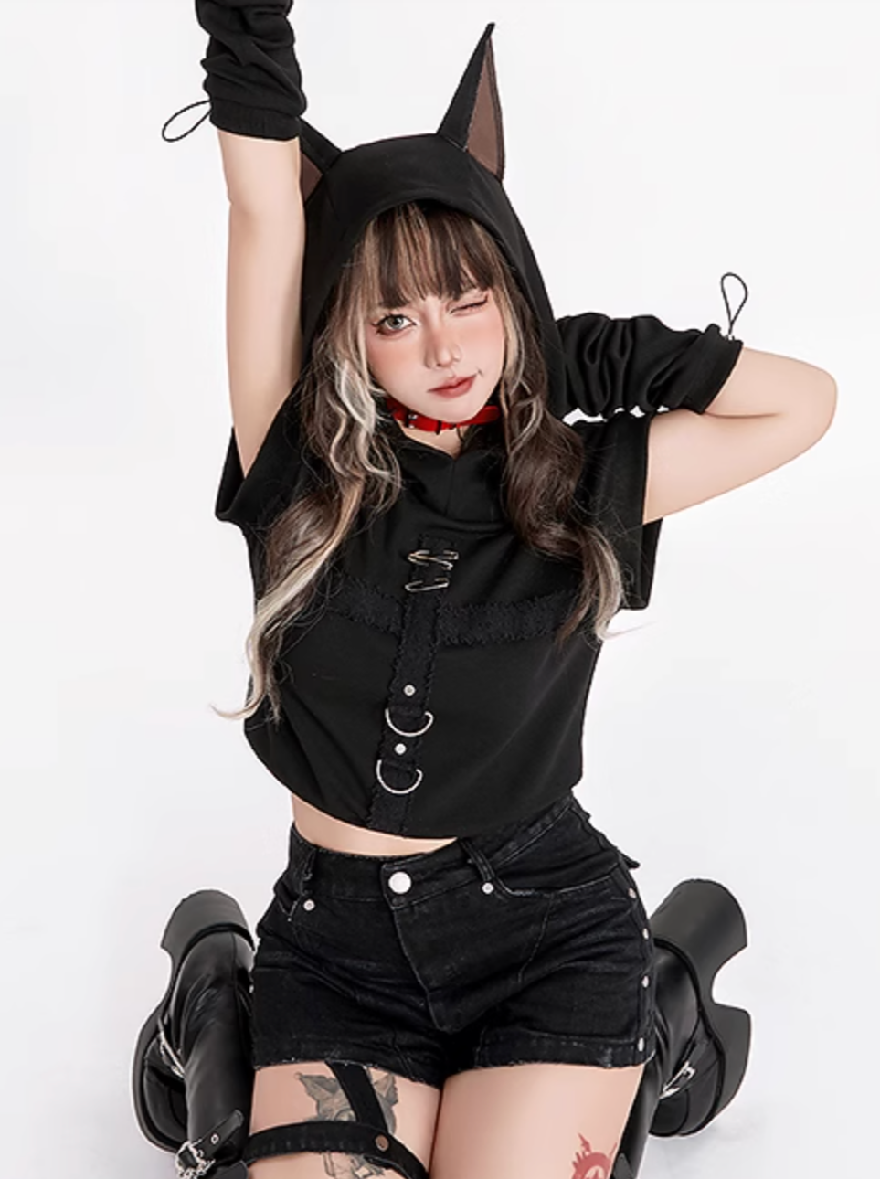 Dobermann Top Carbon Ärmellos mit Kapuze