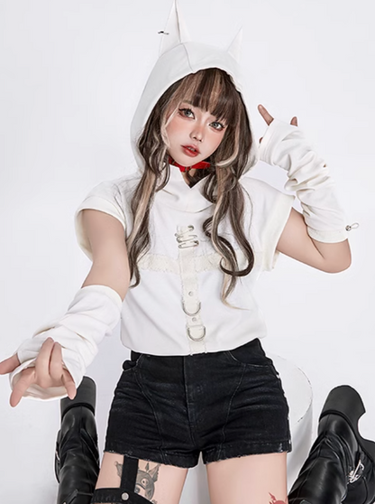 Dobermann Top Carbon Ärmellos mit Kapuze