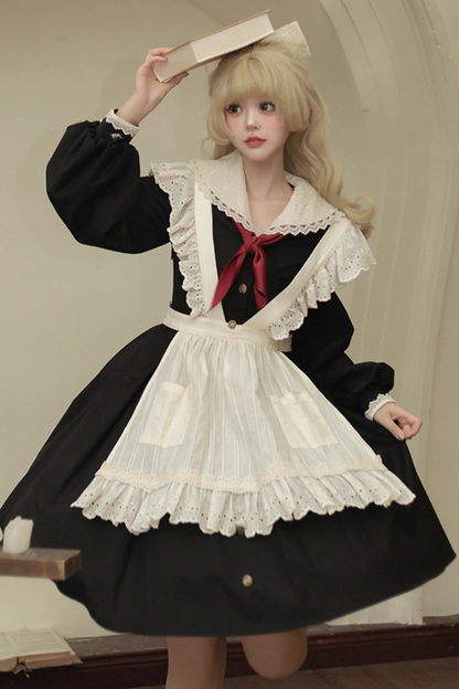 エヴァシュウ ヘアーアンドシュー エレガントシリーズ エプロン リボン 1点 ご予約受付中：6月締切