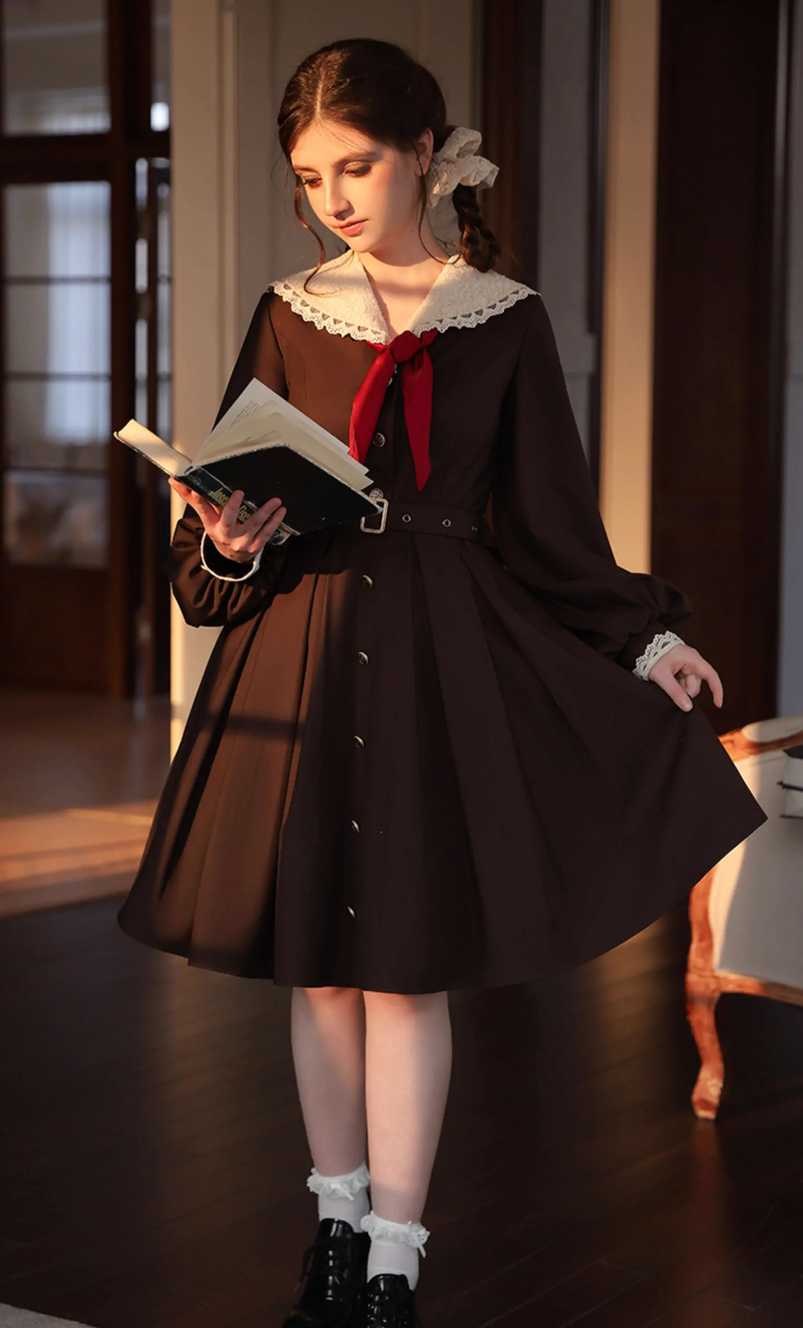 Deadline Spitzenkleid für Juni Eleganter Gürtel Eva 1 Kragen Reservierungen: