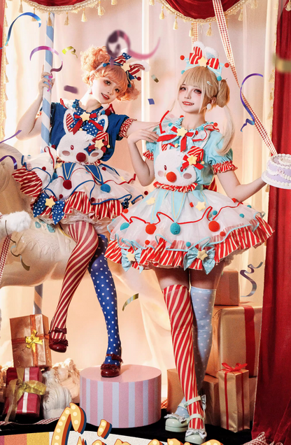 Complete Dress Pierrot Bunny Setup Circus