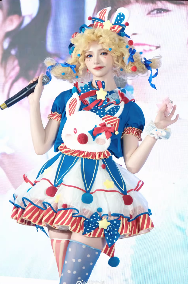 Complete Dress Pierrot Bunny Setup Circus
