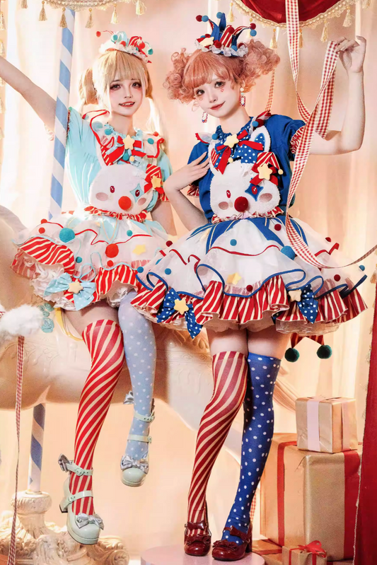 Complete Dress Pierrot Bunny Setup Circus