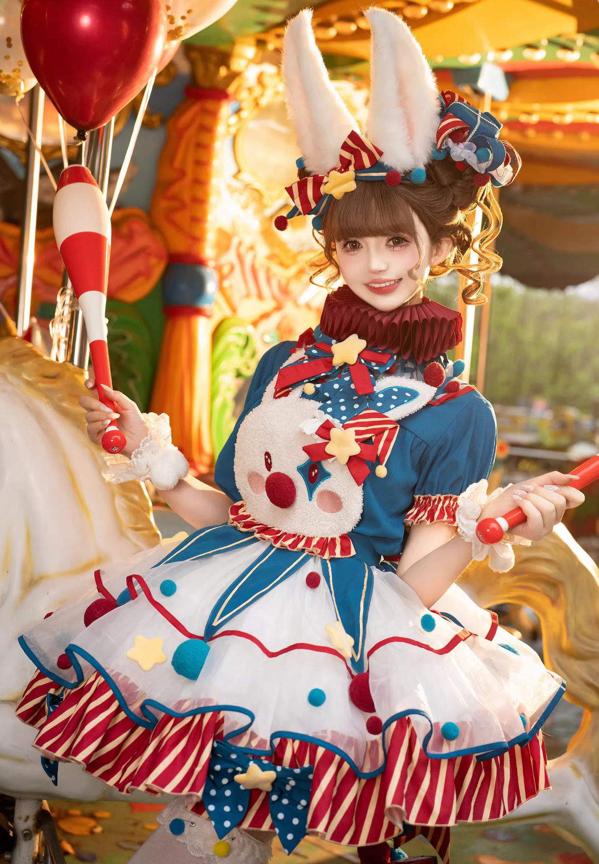 Pierrot Setup Complete Bunny Circus Dress