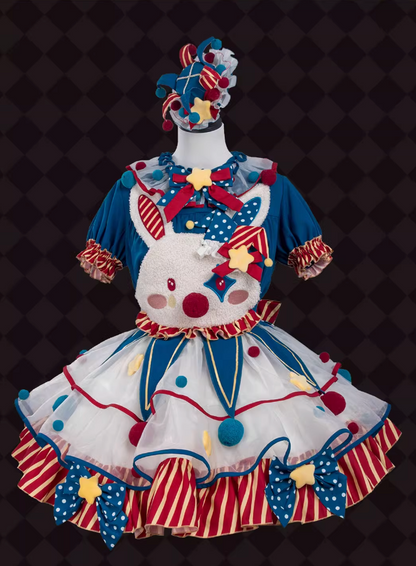 Complete Dress Pierrot Bunny Setup Circus