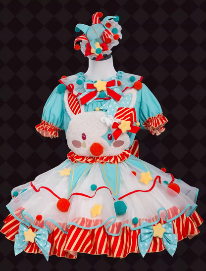 Complete Dress Pierrot Bunny Setup Circus