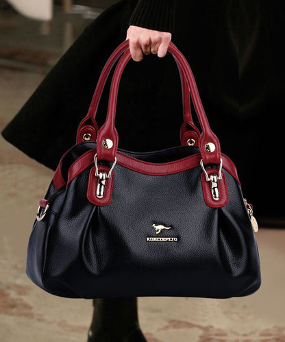 Tasche Rot 2025 Vielseitige Kalbsleder Solide Schwarz Strapazierfähige Neue Leder Tote