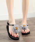 Urlaub Flip Grau 2025 Flops Neue Stil Strand Blume